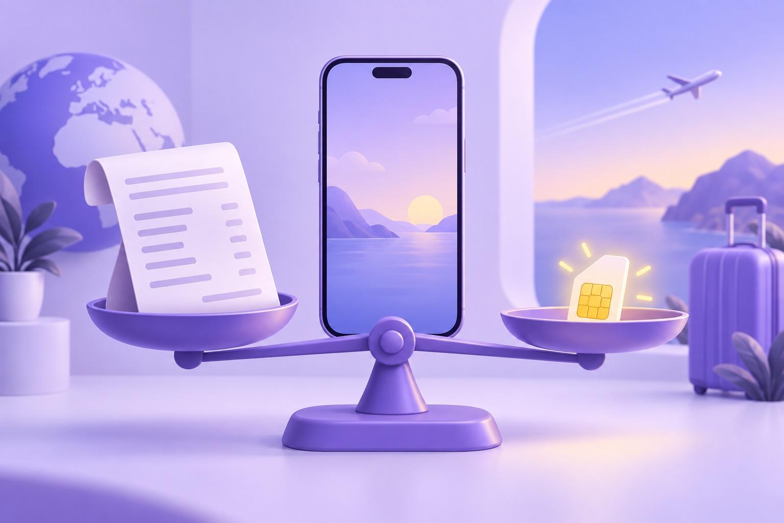 eSIM vs Roaming: Compare the Cost of Your Whole Trip